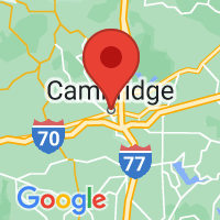 Map of Cambridge OH US